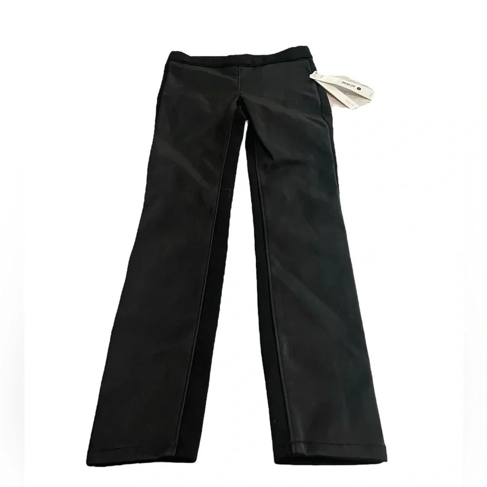 NWT Aqua Girl Faux Leather Leggings size 8